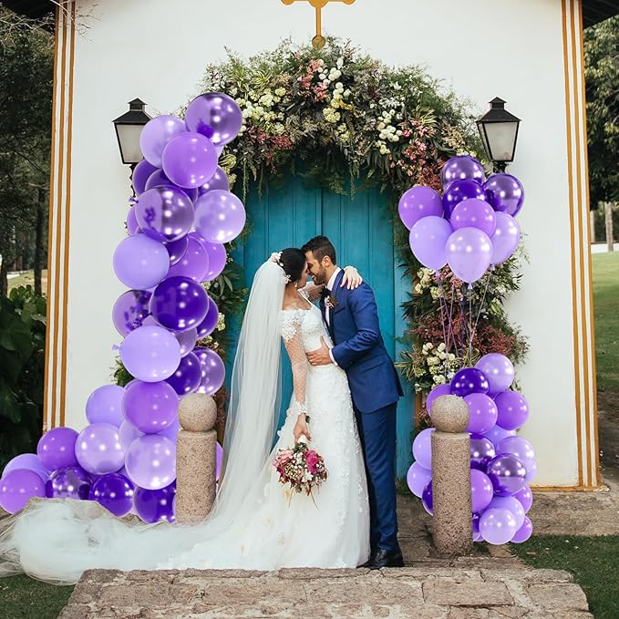 100pcs Purple Balloons - Image 6