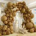 412pcs Brown Balloon Garland Arch Kit 18 12 10 5 Inch Different Sizes Matte by PAXILE