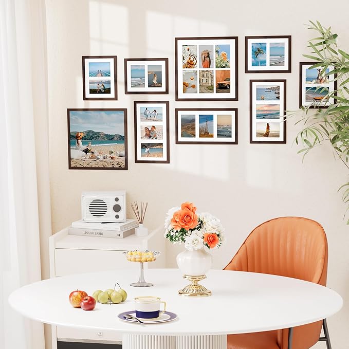 Vittanly 8x10 Collage Picture Frame, Displays 2Pcs 4x6 Pictures - Image 2