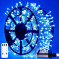 JMEXSUSS 163 FT 500 LED Blue Christmas Lights Outdoor, Waterproof Blue String by JMEXSUSS