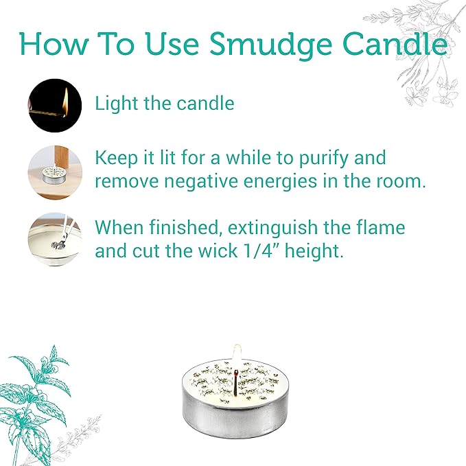 SOUL STICKS 12 Pack Little Smudgies Tealight Candles Smudge Candle - Image 5