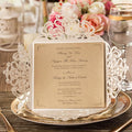 Hosmsua 50PCS Ivory Laser Cut Wedding Invitation Cards by Hosmsua