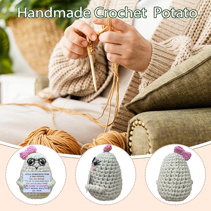 Handmade Crochet Positive Potato Gifts - Image 4