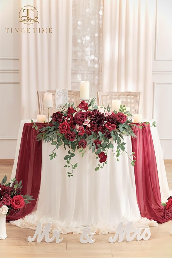 TINGE TIME Artificial Sweetheart Flower Swag - Image 2