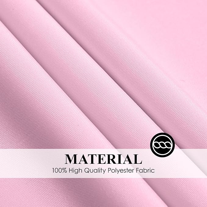 Round Tablecloth 120 Inch 2 Pack Pink Tablecloths Washable Decorative Linen - Image 6