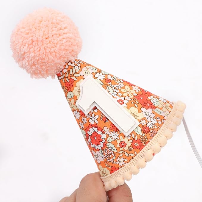 WAUAO Floral 1st Birthday Hat - Image 7