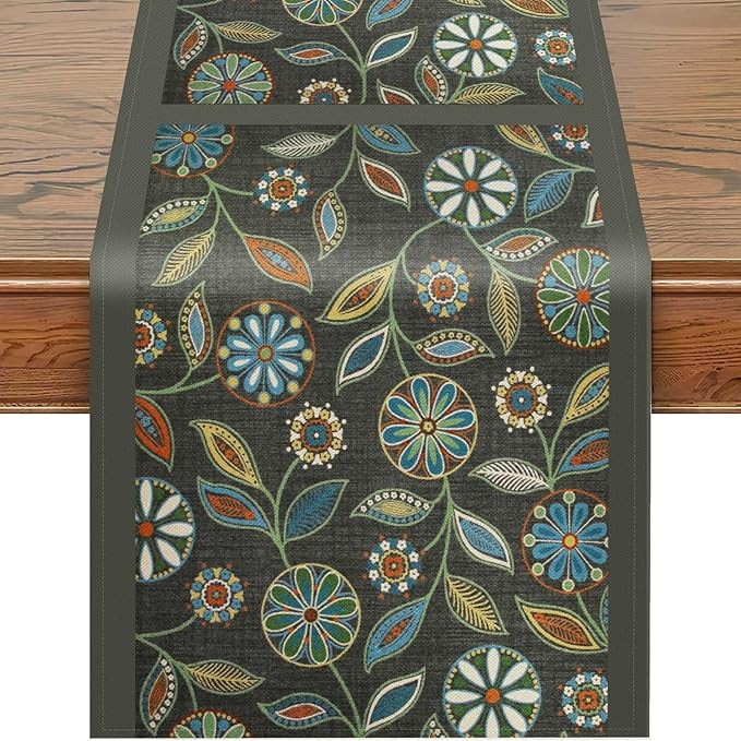Snycler Table Runner Boho Table Runners Vintage Elegant Farmhouse Table Center by Snycler