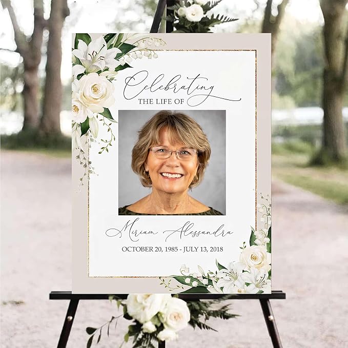 Personalized Funeral Welcome Signs, Celebration Of Life Yard Sign, Celebration - Image 2