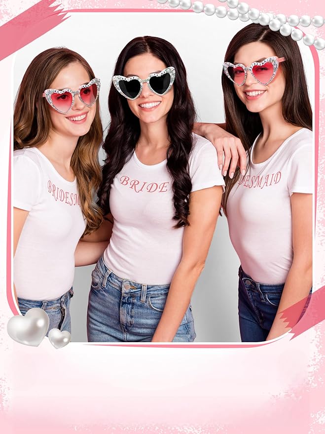 6 Pcs Bride Sunglasses Bachelorette Sunglasses Party Favors - Image 4