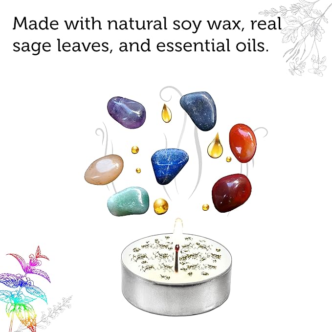 SOUL STICKS 12 Pack Little Smudgies Tealight Candles Smudge Candle - Image 3