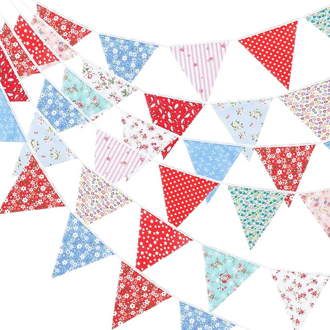 jijAcraft 39Ft Triangle Bunting Banner, Baby Shower, Outdoor and Home Decoration by jijAcraft