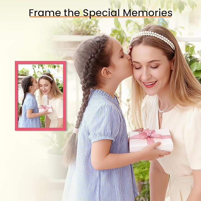 upsimples 5x7 Picture Frame Set of 3, Made of High Definition Glass - Image 5