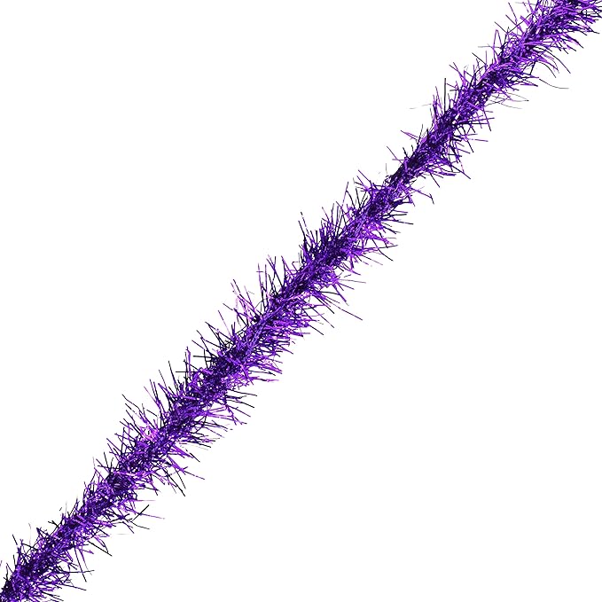 Mandala Crafts Purple Tinsel Garland - Image 2