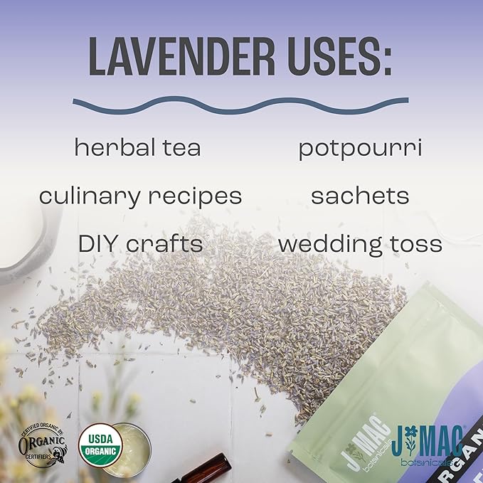 J MAC BOTANICALS, Organic Lavender Buds Bulk, Dried Flowers - Image 3