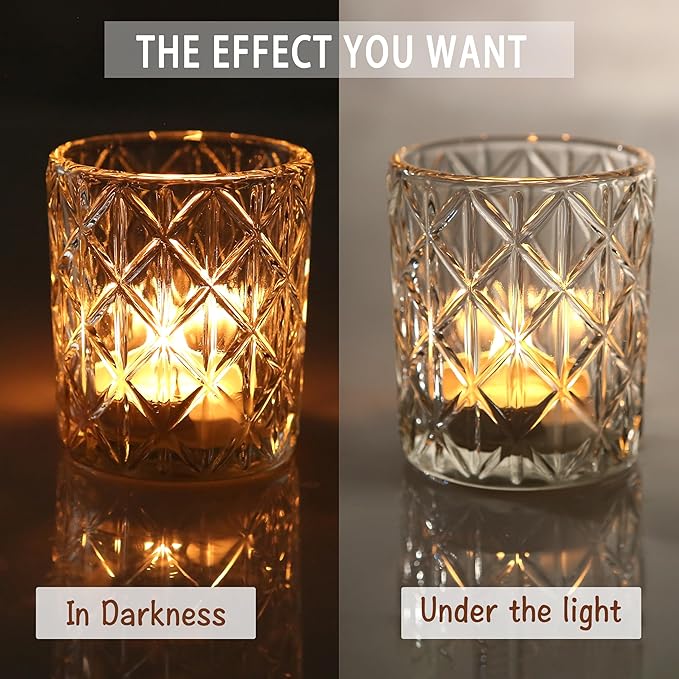 36 Pack Votive Candle Holders for Table Centerpieces, Home Decoration（Clear - Image 5