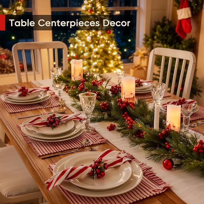 Homemory Christmas Flameless Candles Battery Operated - Image 2