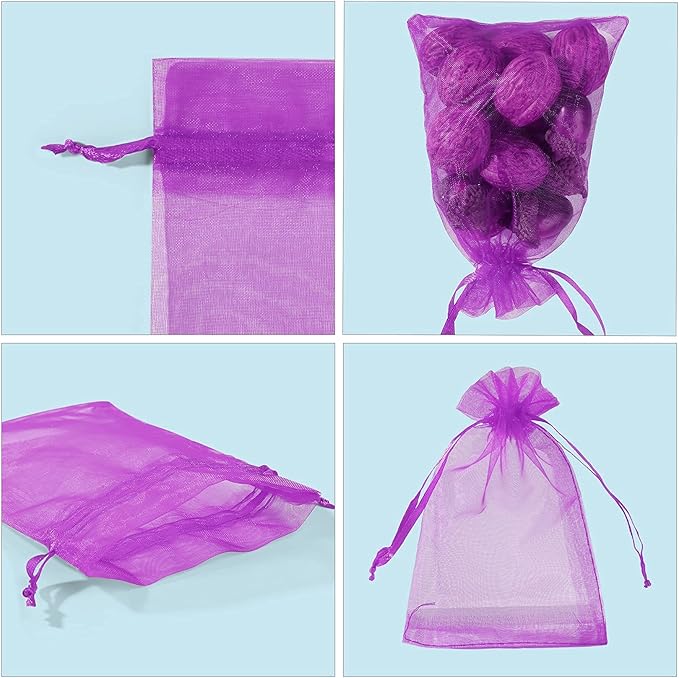 ANZNKU 100 PCS Small Organza Bags 4x6 Inches - Image 4