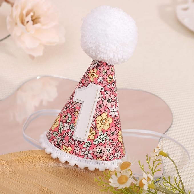 WAUAO Floral 1st Birthday Hat - Image 9
