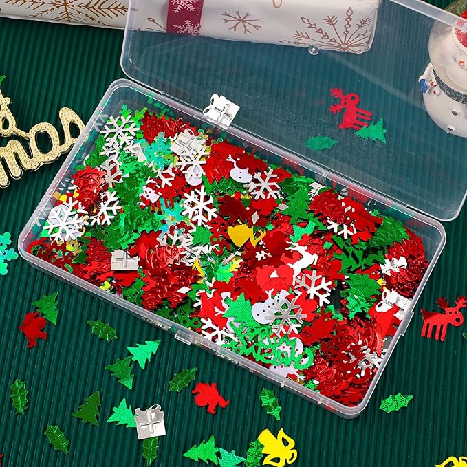MARFOREVER Christmas Day Confetti Glitter Table Decorations Party Scatter - Image 7