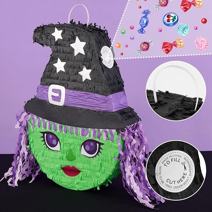 WERNNSAI Halloween Witch Pinata - Image 3