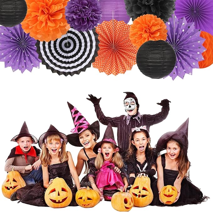 Black Orange Purple Halloween Party-Decorations - Image 7