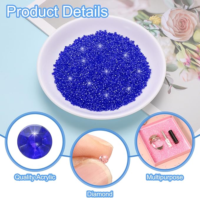uxcell 10000Pcs Wedding Table Scatter Confetti Fake Crystals Acrylic Diamonds - Image 3