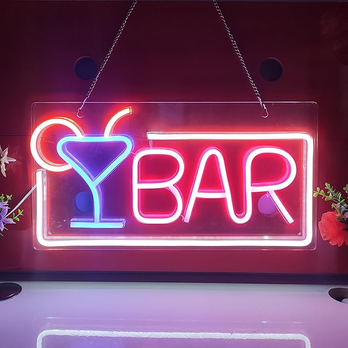JYWJ BAR Neon Sign, USB Interface - Image 2