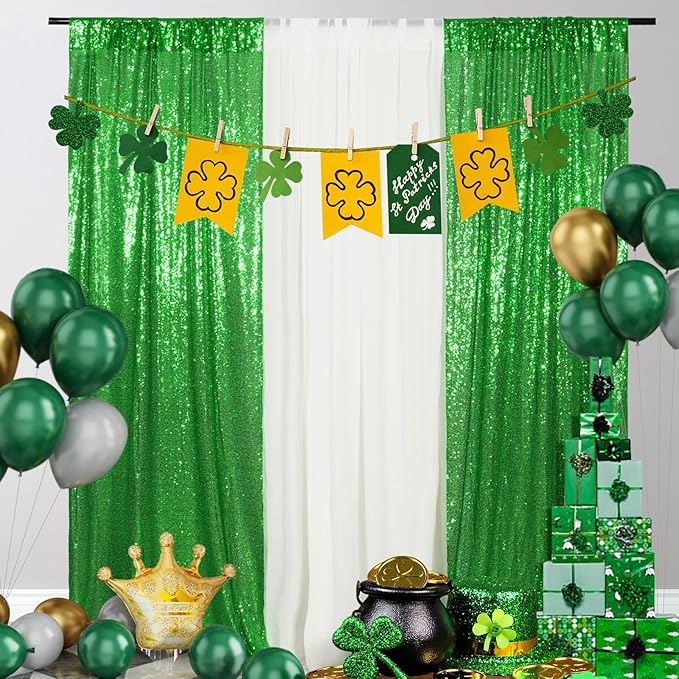 Juya Delight Sequin Backdrop Curtain, Christmas Wedding Decoration - Image 8