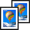 FIXSMITH 8.5x11 Picture Frame Set of 2, Photo Frame by FIXSMITH