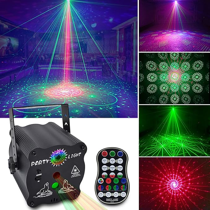 Party Lights DJ Disco Lights, Sound Activated by ljnyiwan