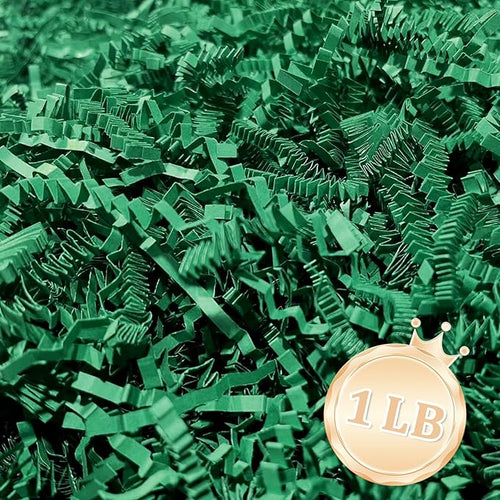 1 LB Dark Green Crinkle Cut Paper Shred Filler Great by Zankubom