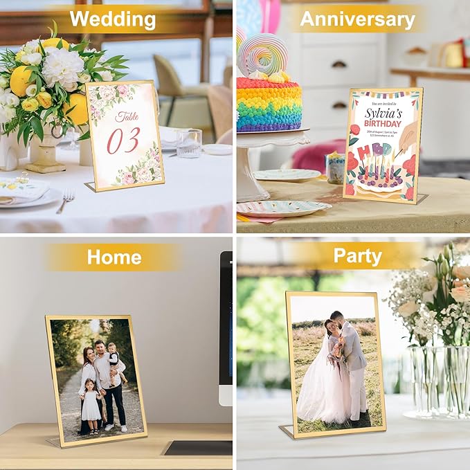 EHWINE 12 Pack 5 x 7 Acrylic Sign Holder - Image 6