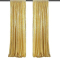 Gold Sequin Backdrop Curtains 2 Panels 4FTx8FT Glitter Gold Photo Backdrop by WISPET