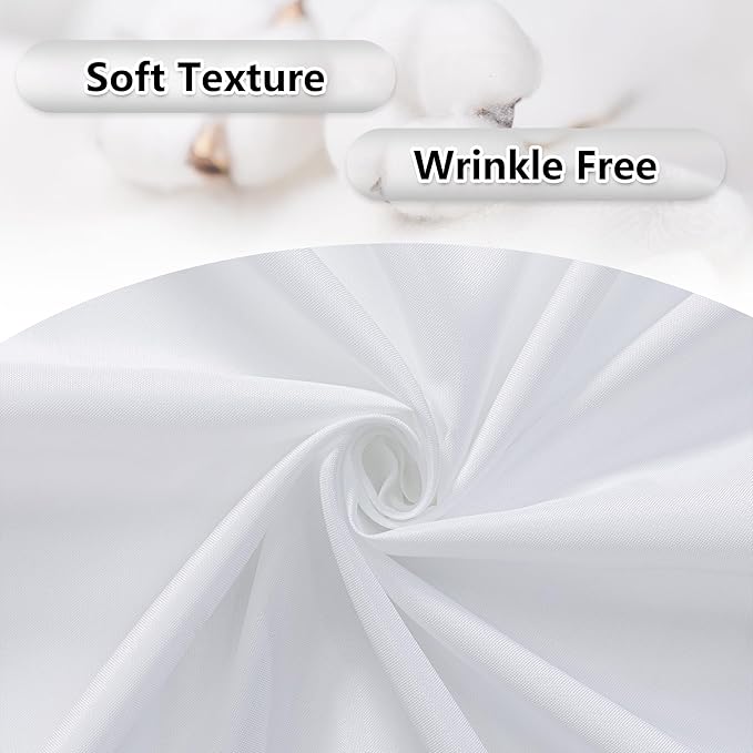 MEETSKY 10 feet x 10 feet White Backdrop Curtain - Image 8