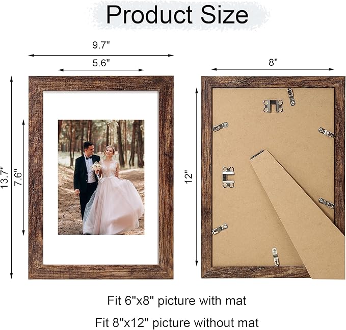 8x12 Picture Frame Set of 4 - Image 4
