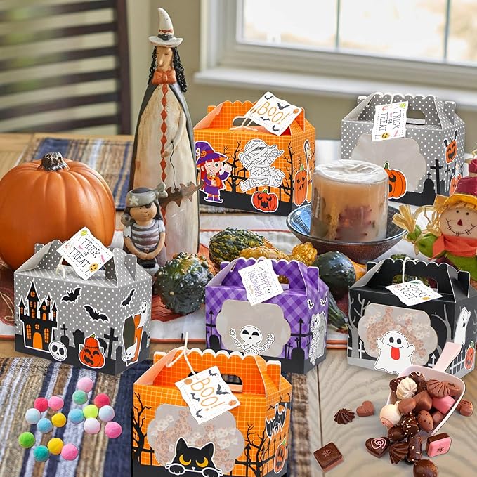 24 Pack Halloween Treat Boxes, Trick or Treat Candy Boxes - Image 6