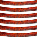 6 Pack Red Total 60 Feet Foil Fringe Garland Metallic Tinsel Banner Wall by iiCheerful