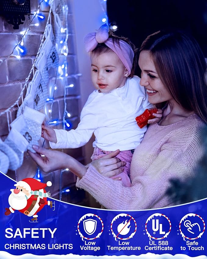 Christmas Lights Outdoor Waterproof, 196FT 600LED String Lights - Image 4