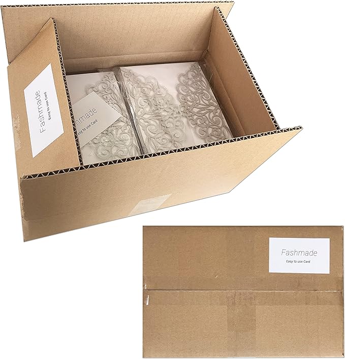 50Pcs Laser Cut Wedding Invitation - Image 9