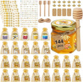 144Pcs 1.5 oz Mini Hexagon Glass Honey Jars by BGraceyyMoments