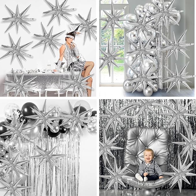 Silver Star Balloons - Image 3