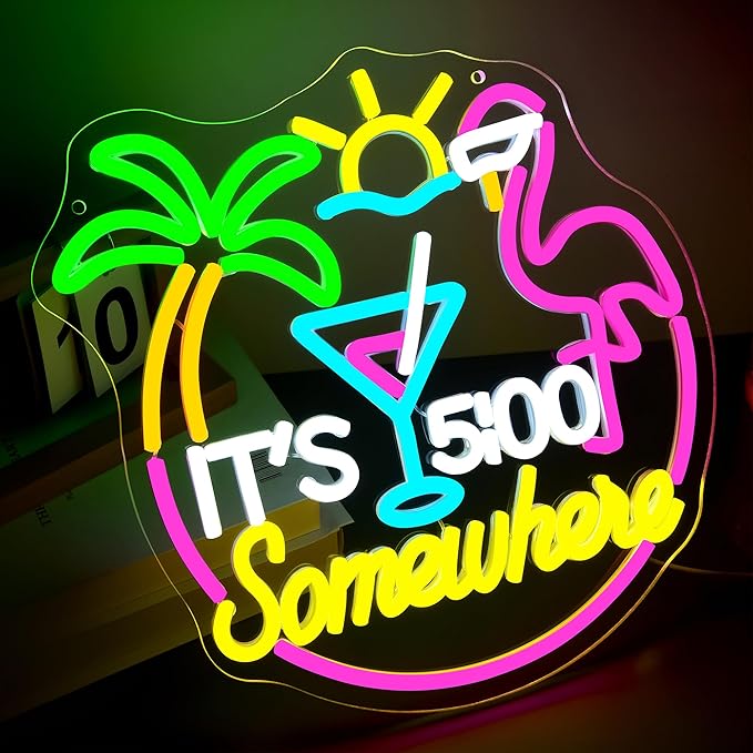Its 5 O'clock Somewhere Neon Sign - Image 2