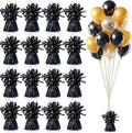 16 PCS Metallic Wrapped Balloon Weights Black Heavy Balloon Weight by SPFYunion