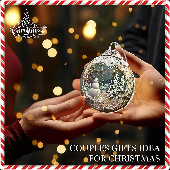 Christmas Ornaments 2025, Unique Christmast Ornaments 4 Inch Acrylic Ornament - Image 7