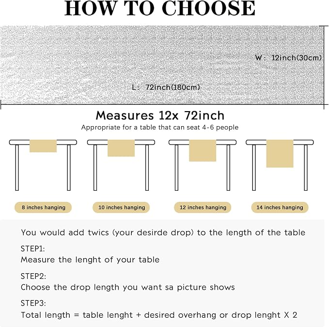 10 Packs 12 x 72 inches Sequin Table Runner - Image 5