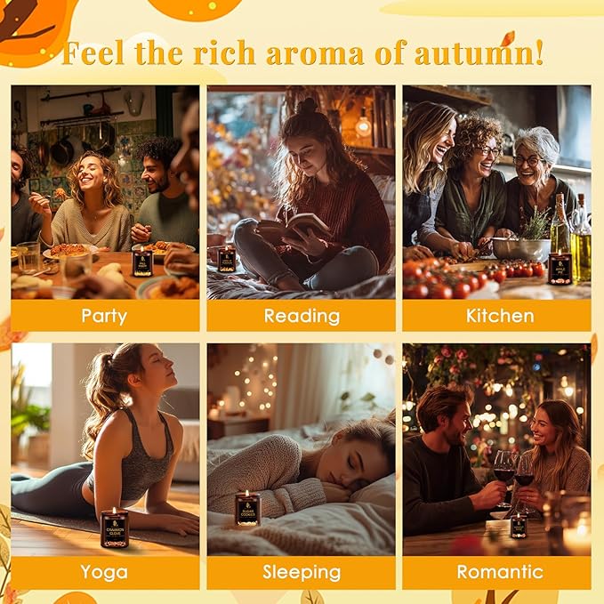 Fall Candle Set, Fall Scented Candles - Image 4
