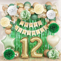 Sage Green 12th Birthday Decorations by KAINSY
