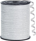 BEISHIDA 500 Yards White Glitter Ribbon Curling Crimped, Glitter Ribbon Balloon by Beishida