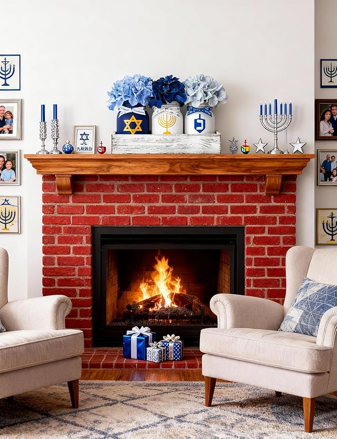 Hanukkah Decorations for Home, Chanukah Table Decor - Image 7