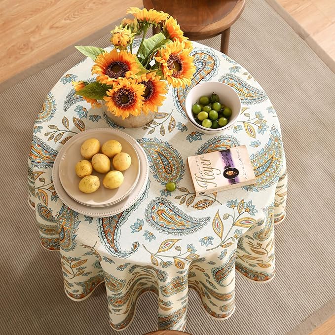 patdrea Designer Vintage French Table Cloth - Image 8